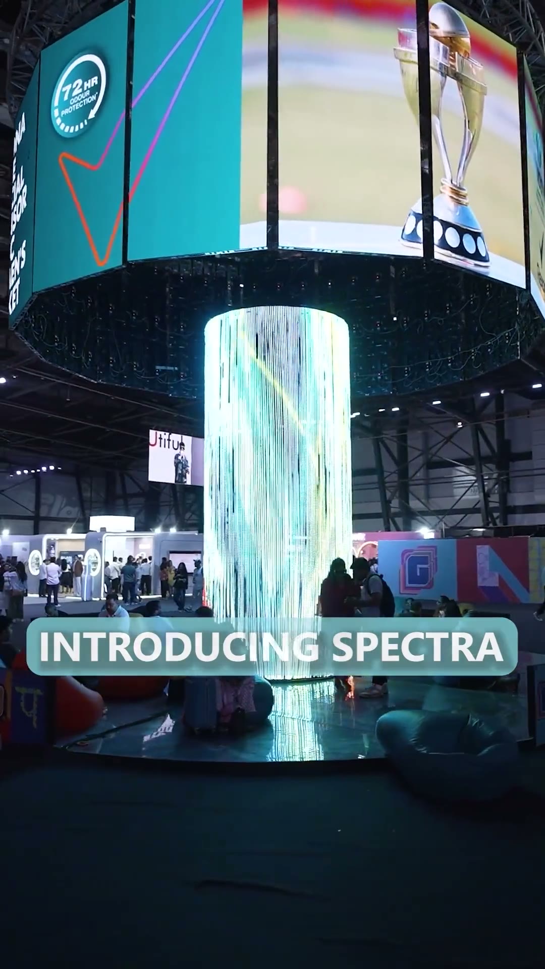 Spectra programmable LED installation